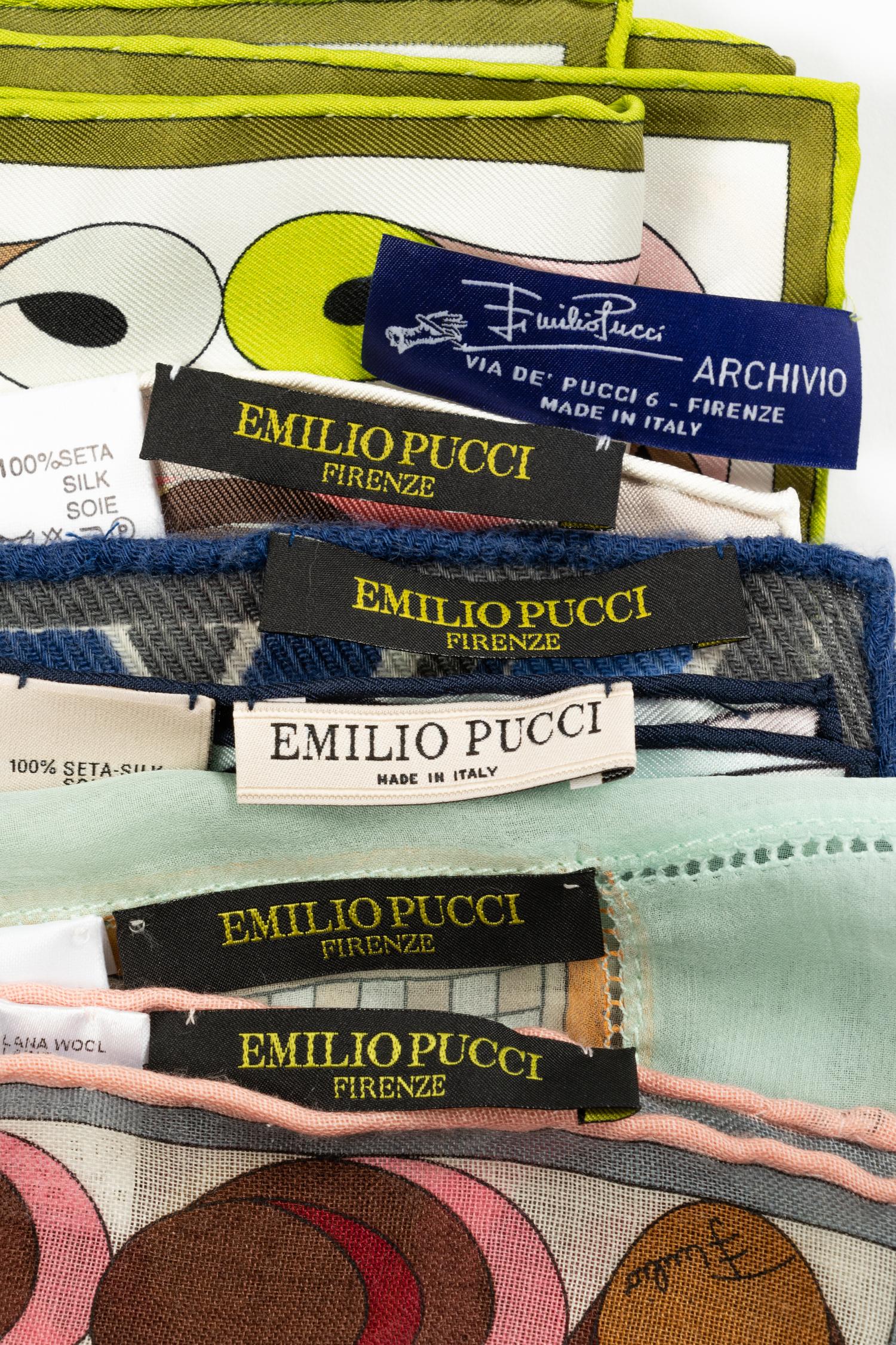 Six Emilio Pucci Scarves