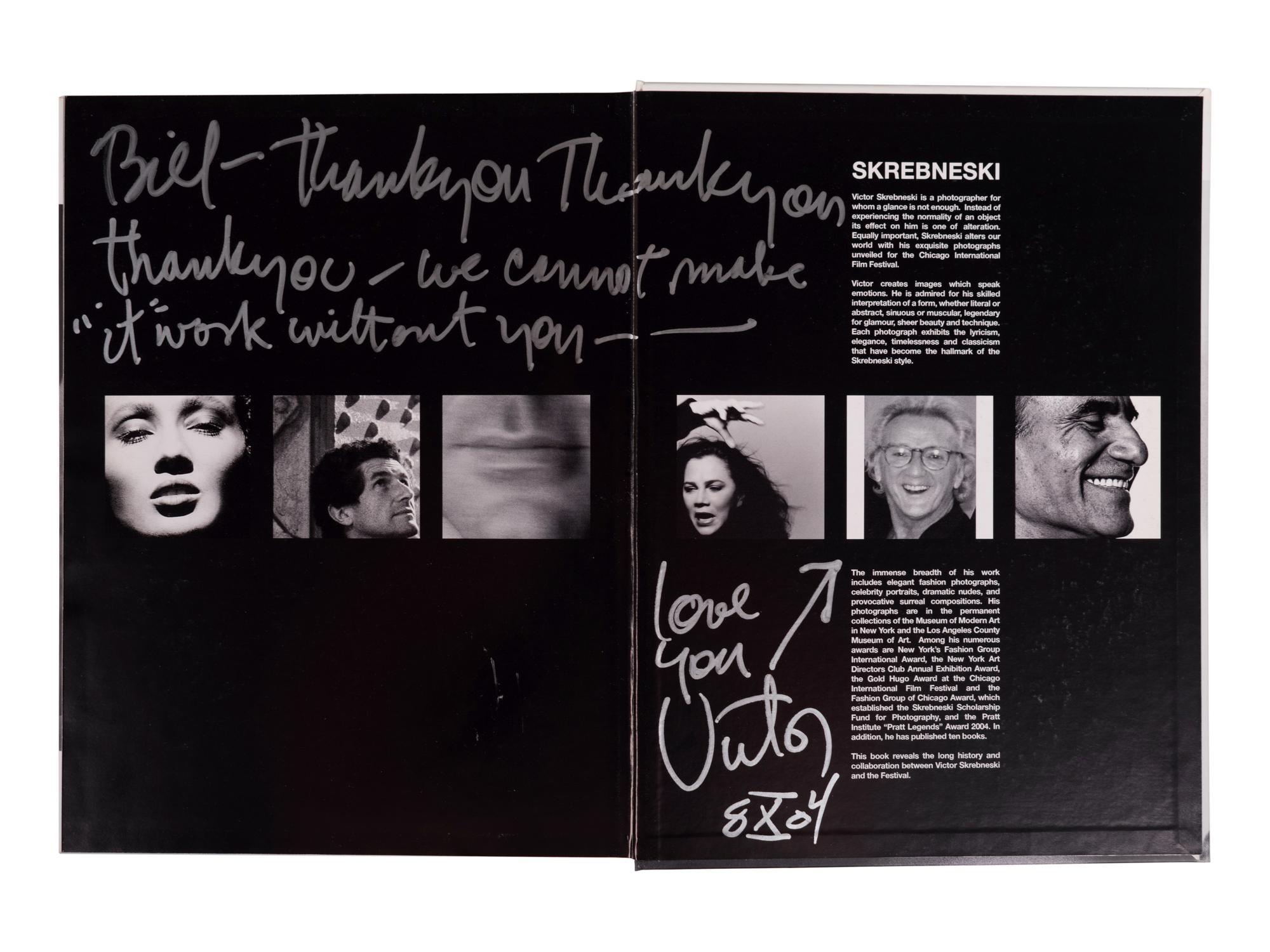 (Celebrity Books) SKREBNESKI, Viktor (1929-2020). A group of 8 books and catalogues from Viktor Skrebneski, many signed, comprising: