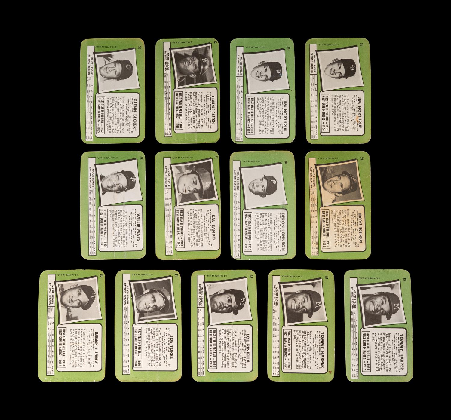A Group of 53 1970 and 1971 Topps Super Baseball Cards Featuring Multiple Hall of Famers and Stars,