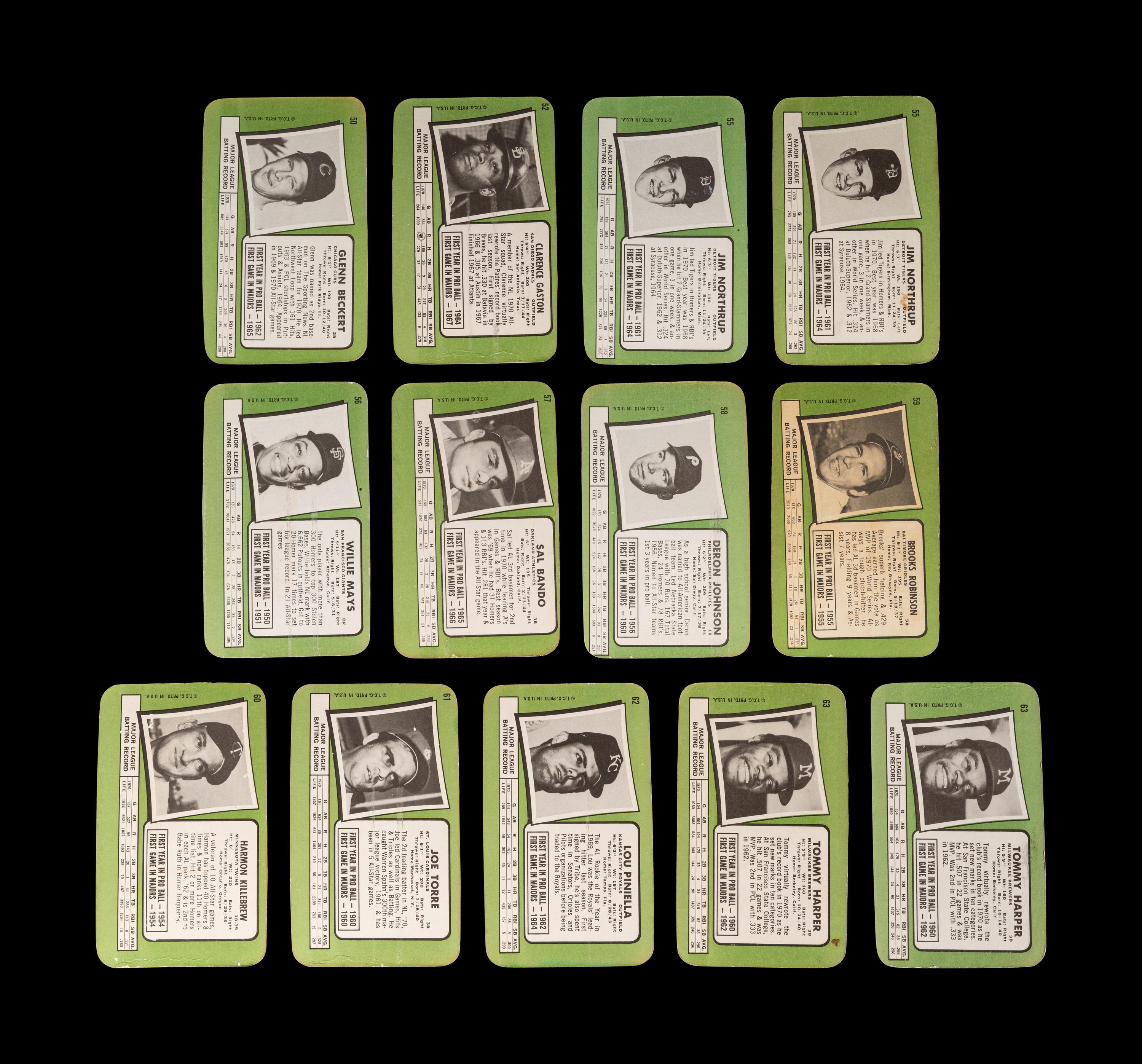A Group of 53 1970 and 1971 Topps Super Baseball Cards Featuring Multiple Hall of Famers and Stars,