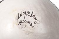 Black-on-White Pottery Bowl