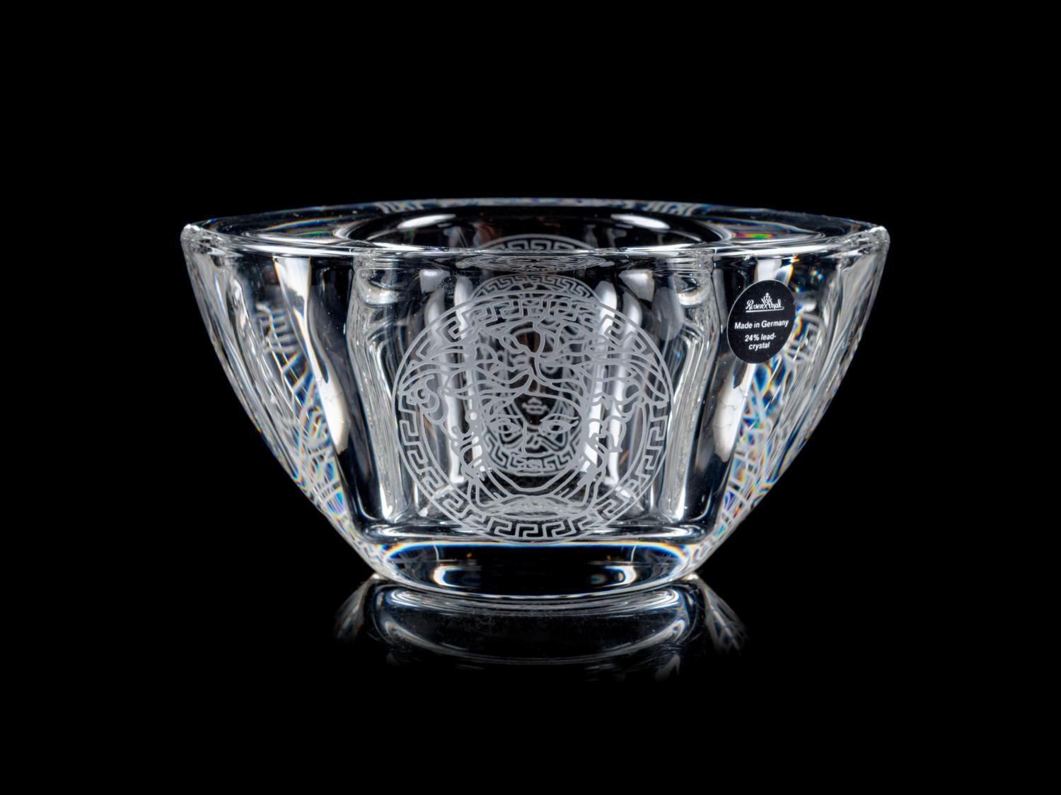 A Rosenthal for Versace Frosted Glass Bowl — 20TH CENTURY