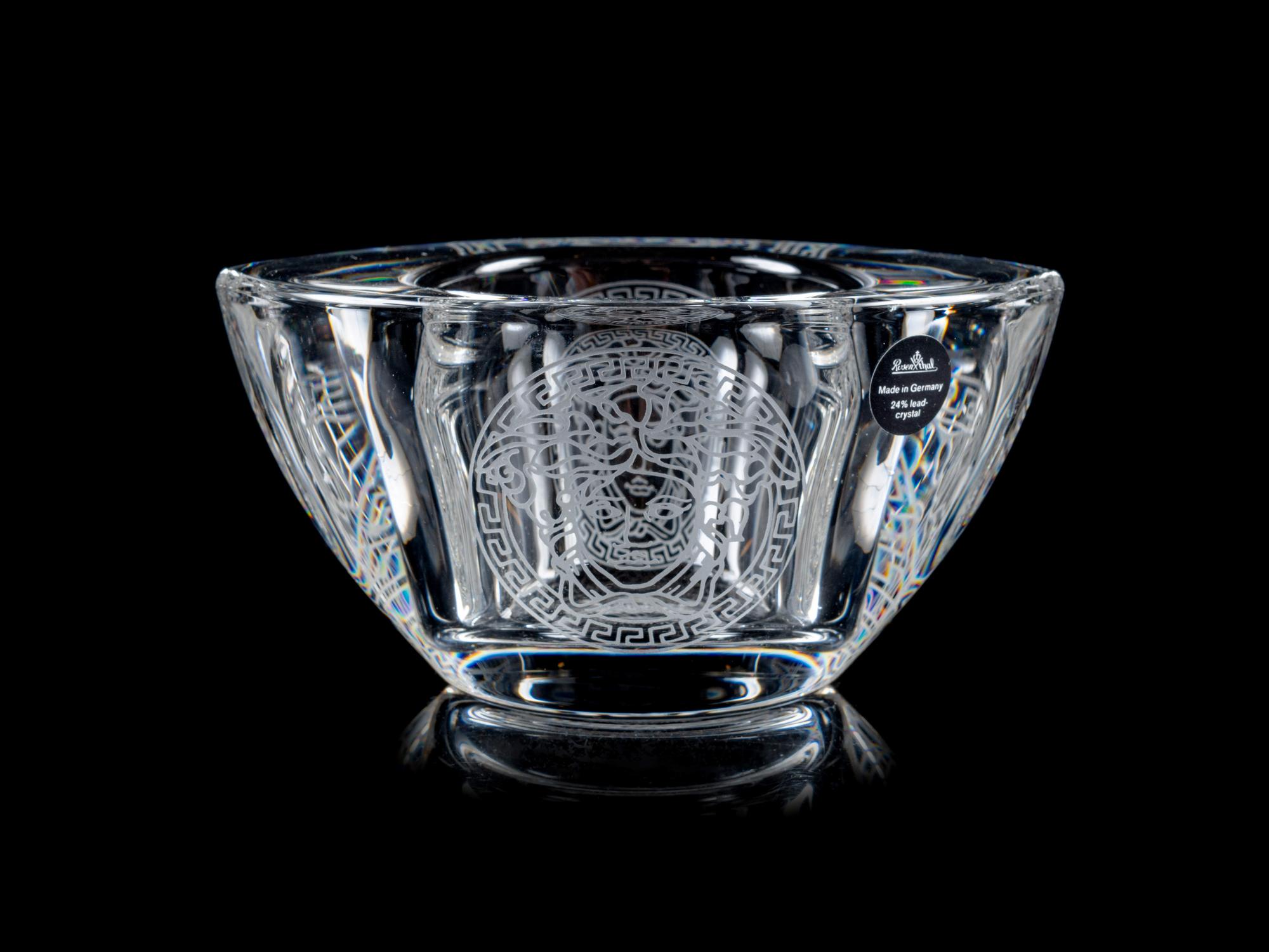 A Rosenthal for Versace Frosted Glass Bowl — 20TH CENTURY