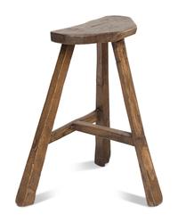 An English Elm or Oak Joint Stool