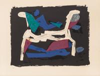 Marino Marini, (Italian, 1901-1980), Untitled (pl. I from Chevaux et Cavaliers), 1972
