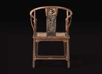 A rare Chinese hardwood horseshoe-back chair, Late Ming to early Qing dynasty 珍罕硬木圈椅 明末或清初