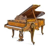 A C. Bechstein Gilt Bronze Mounted Marquetry Grand Piano Height 41 x width 73 x length 100 inches. — CIRCA 1900