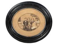 [EARLY PHOTOGRAPHY]. Family photographs, a group of images, prints, and rare ninth plate "Family Case" containing portraits of family members.