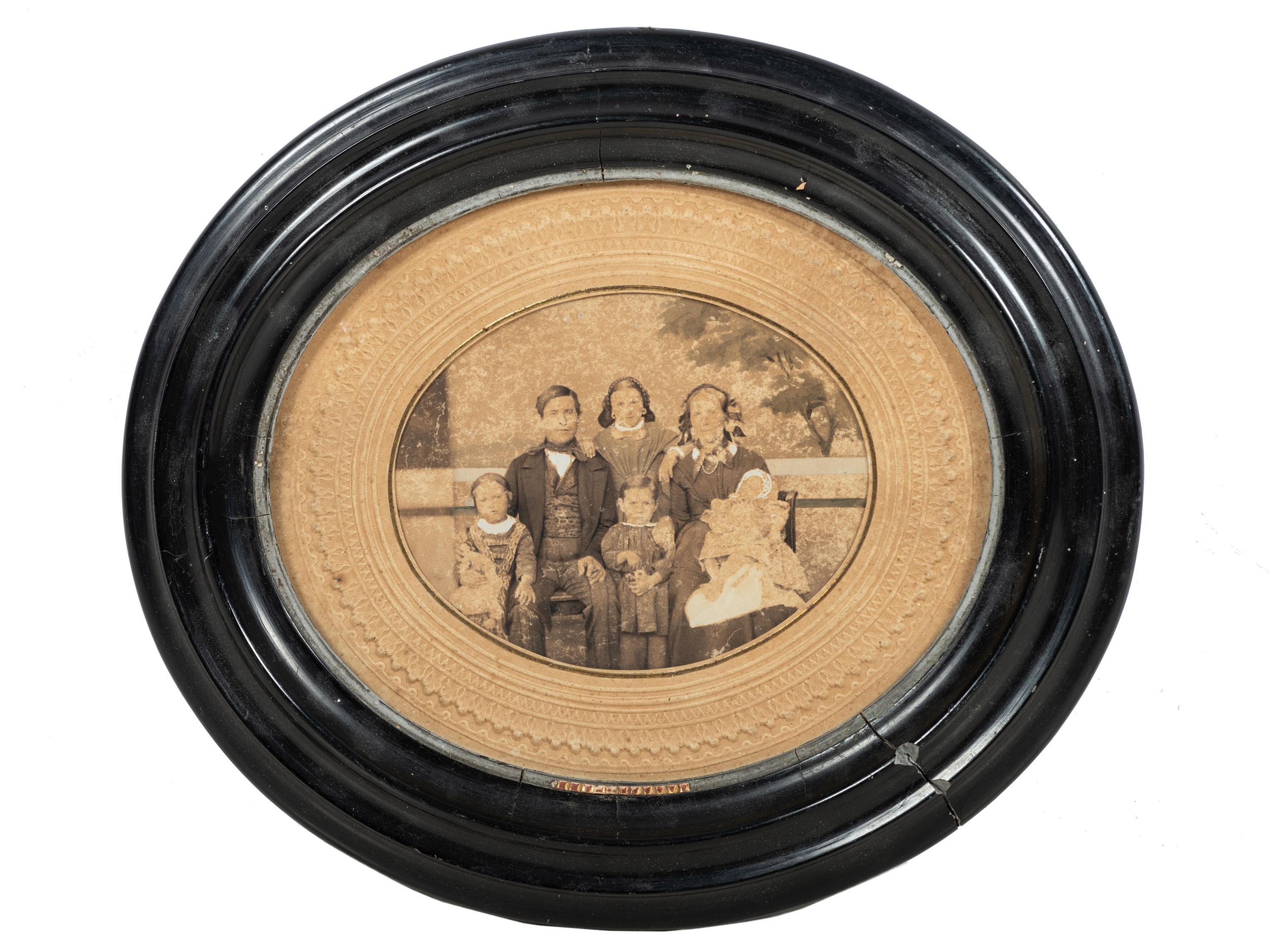 [EARLY PHOTOGRAPHY]. Family photographs, a group of images, prints, and rare ninth plate "Family Case" containing portraits of family members.