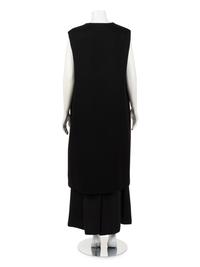 Christian Dior Sleeveless Cashmere Duster and Silk Culottes