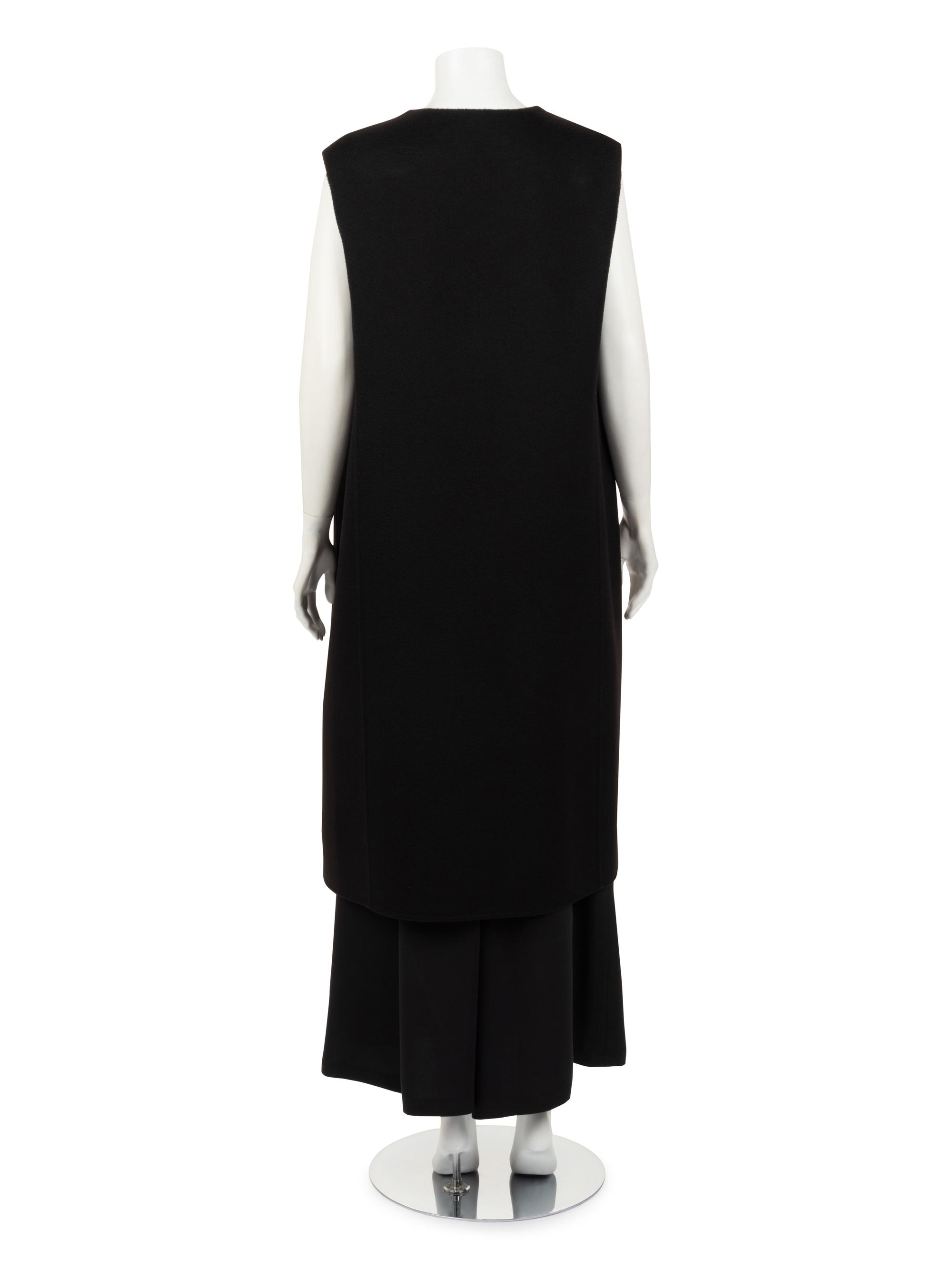 Christian Dior Sleeveless Cashmere Duster and Silk Culottes