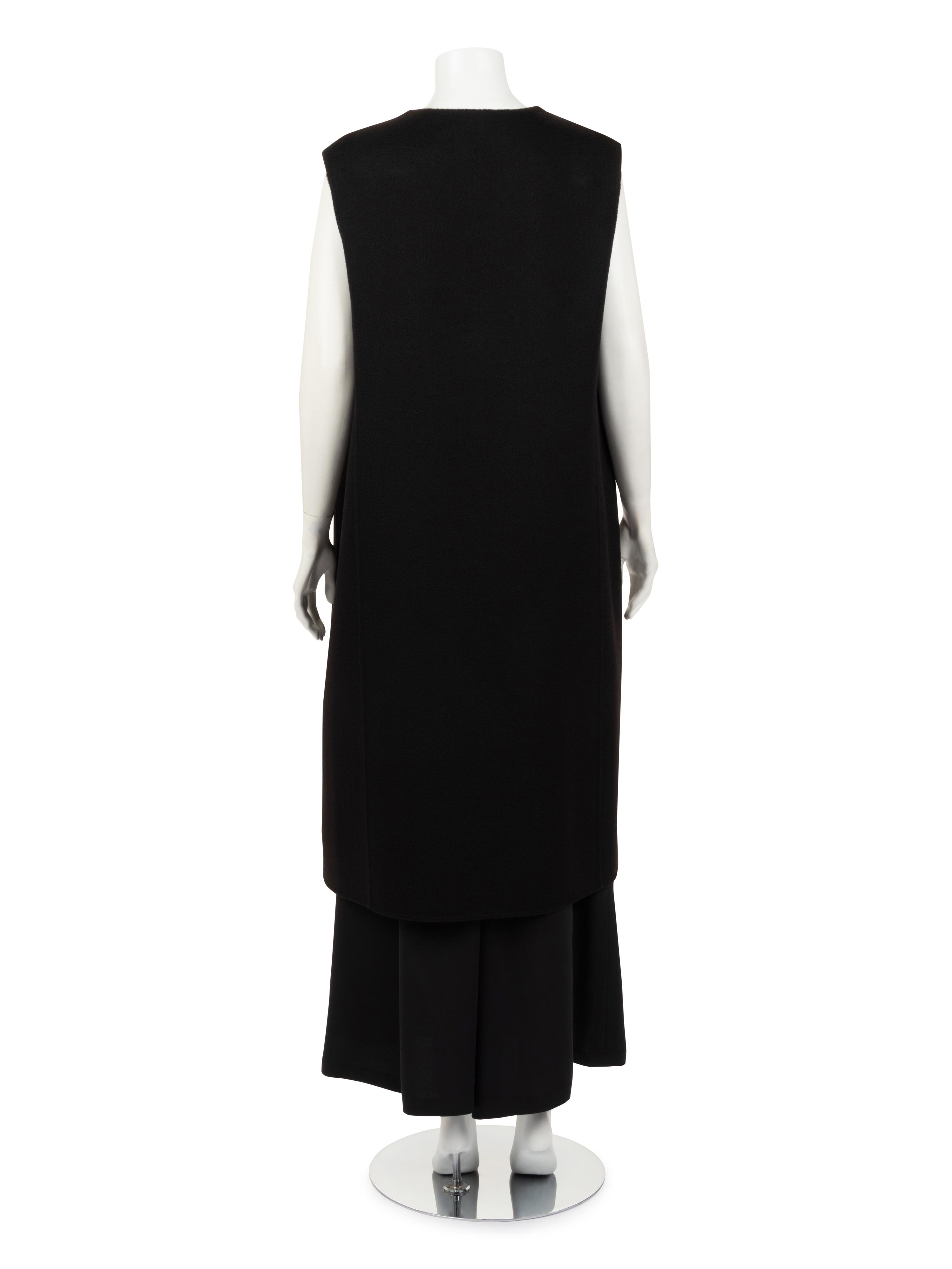 Christian Dior Sleeveless Cashmere Duster and Silk Culottes