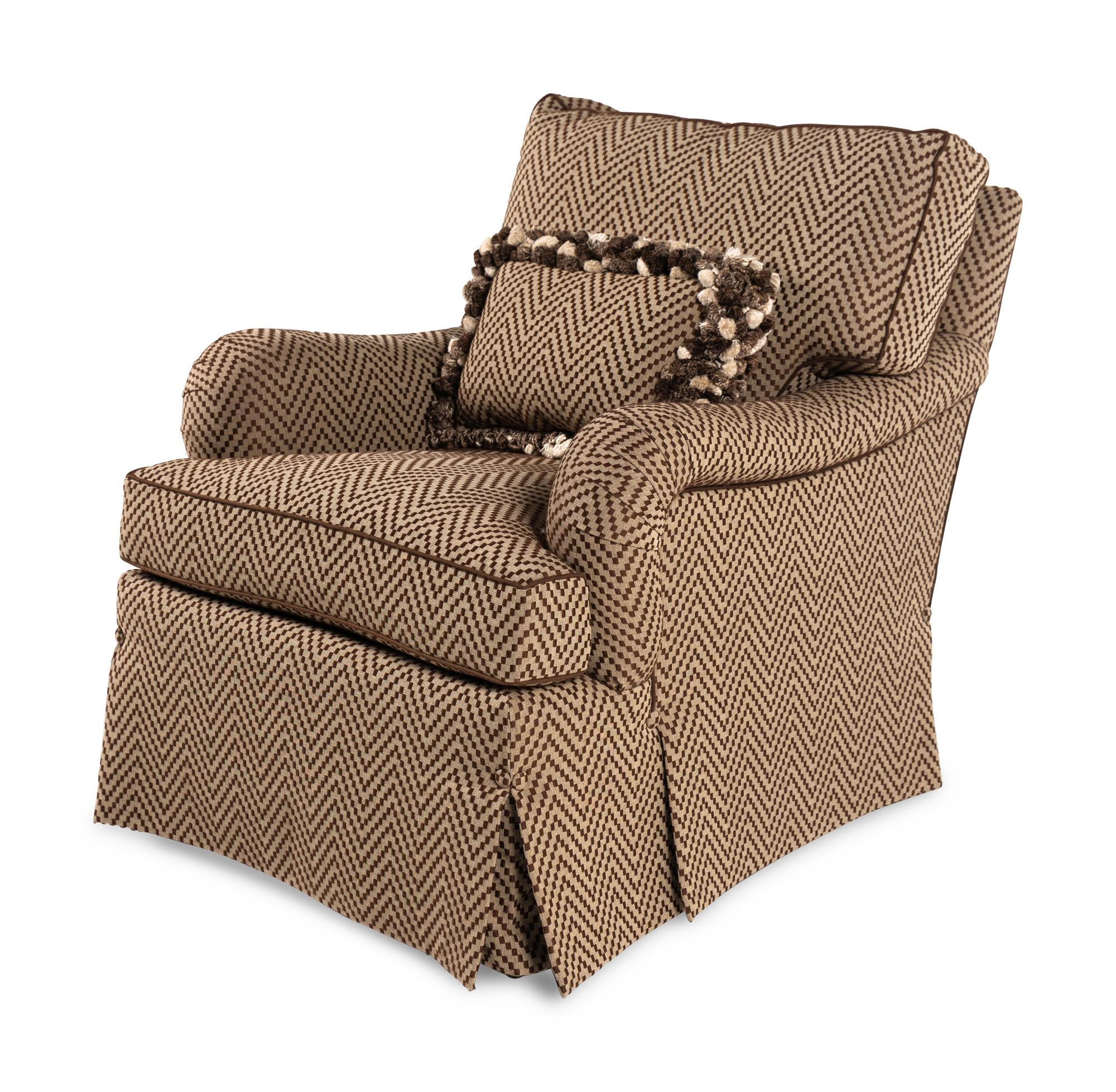 A George Smith Standard Armchair with Custom Upholstery