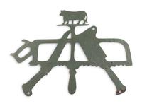 A Cut Sheet Iron Butcher's Sign