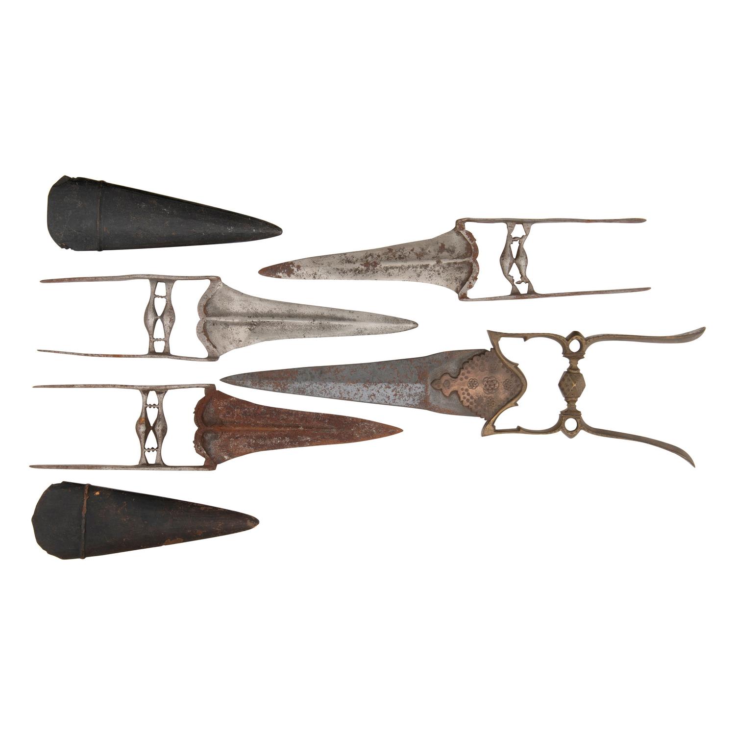 Lot of 4 Indian Katar Daggers