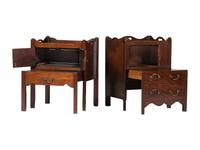 Two Georgian Mahogany Commodes
