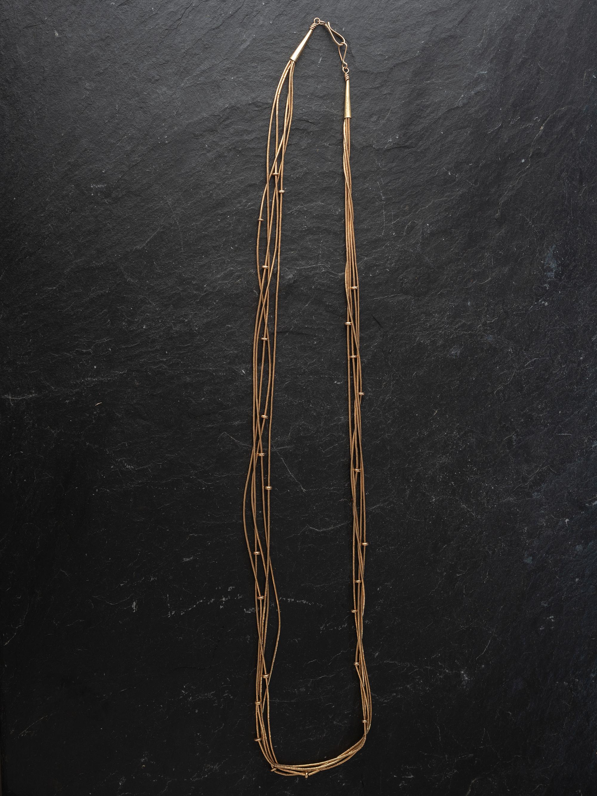 24K Gold Five-strand Necklace