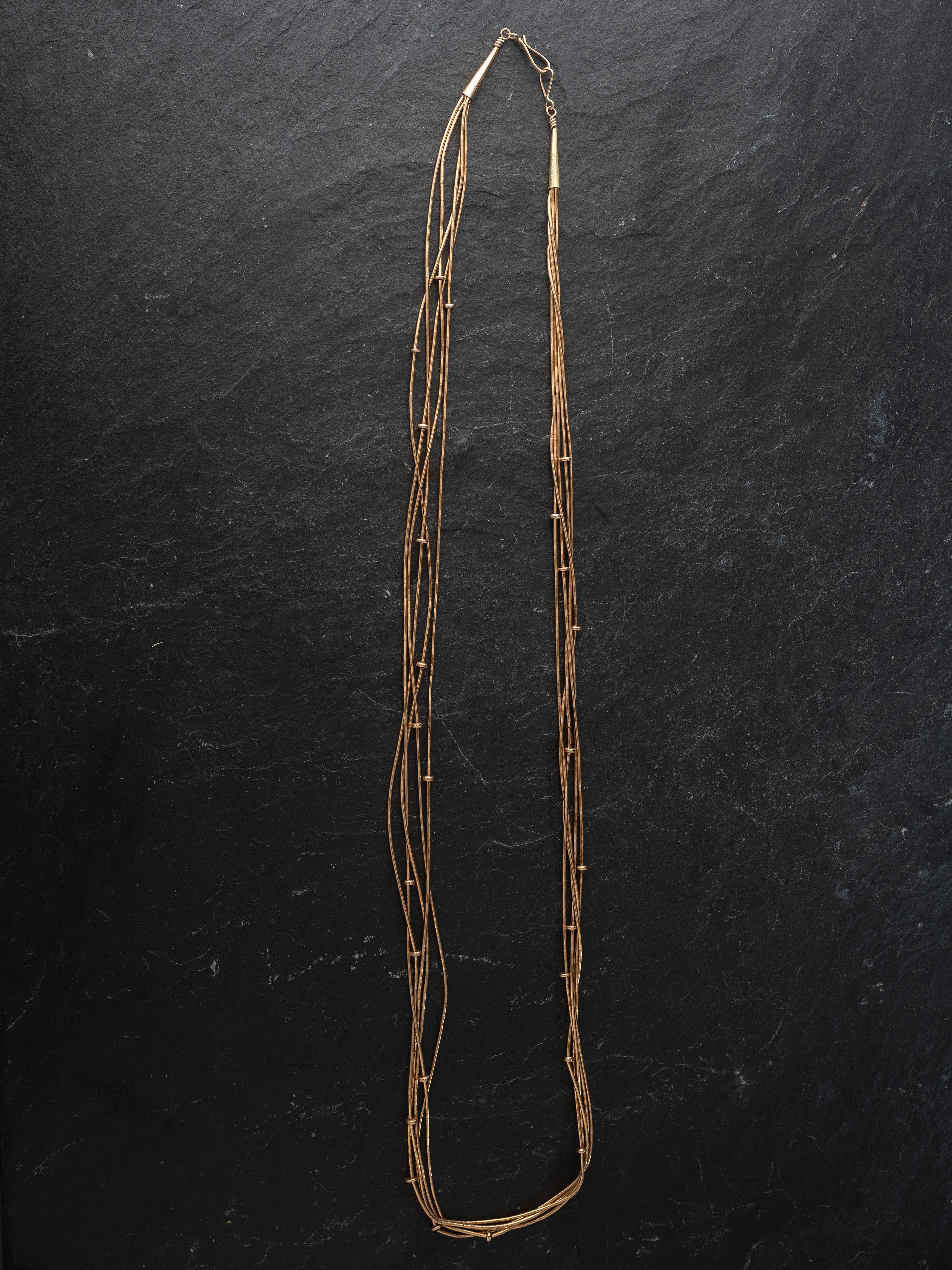 24K Gold Five-strand Necklace