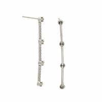 WHITE GOLD AND DIAMOND DROP EARRINGS