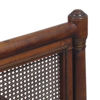 A Rare Classical Gilt-Stenciled and Faux Rosewood Cane Upholstered Box Sofa