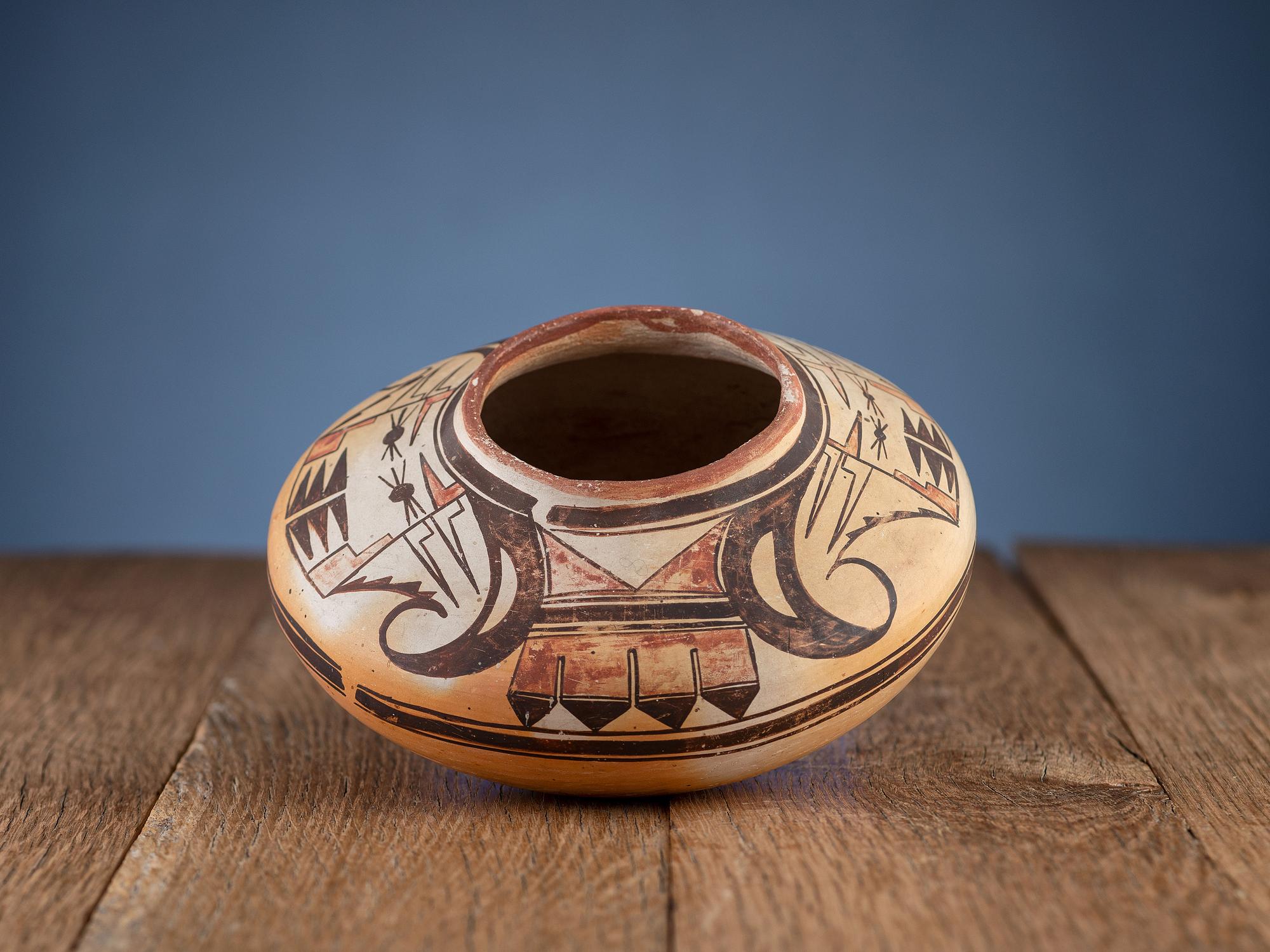 Hopi Polychrome Pottery Jar