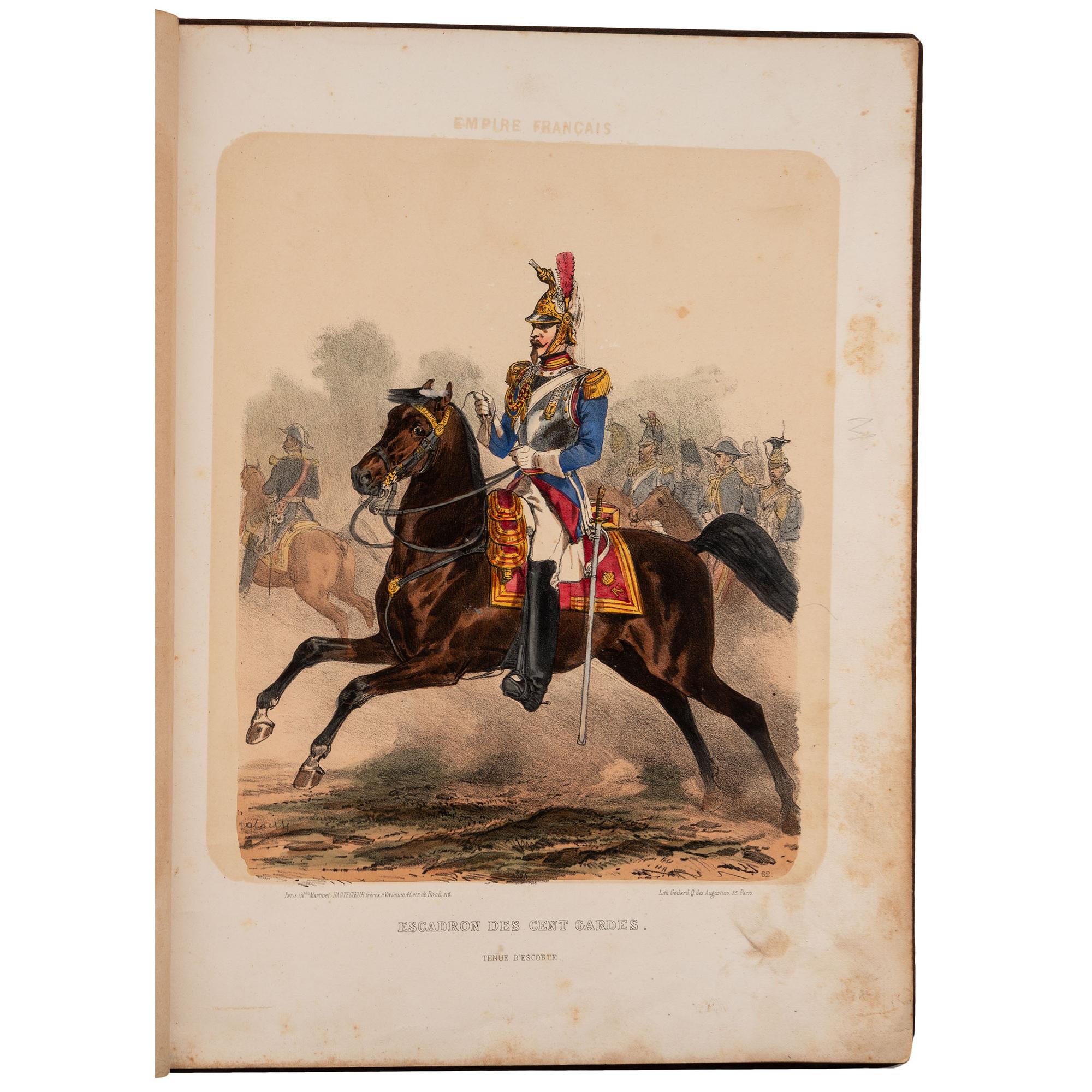 [LALAISSE, Hippolyte]. Empire Francais. L’Armee et la Garde Imperiale . Paris: Hautecoeur Freres, n.d. [ca 1865-1870].
