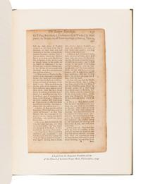 [BOOK CLUB OF CALIFORNIA]. [FRANKLIN, Benjamin (1705-1790)]. Cato’s Moral Distichs. Reproduced from the Edition Printed in Philadelphia in 1735 by Benjamin Franklin. Los Angeles: The Ward Ritchie Press for the Book Club of California, 1939.