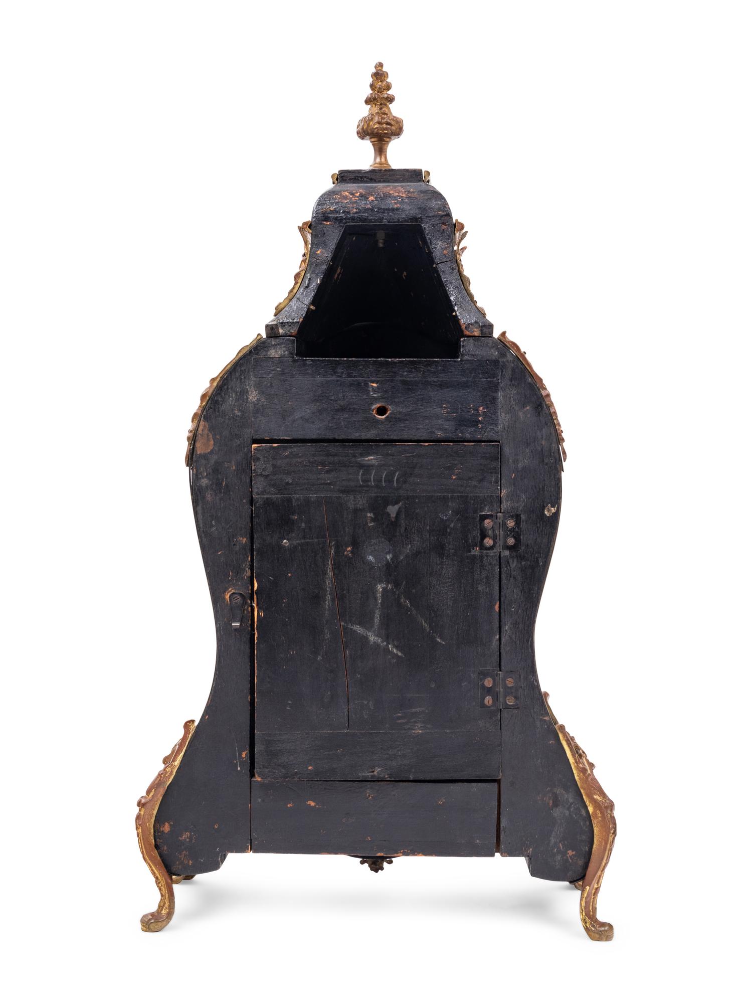 A Louis XIV Style Gilt Bronze Mounted Boulle Marquetry Bracket Clock