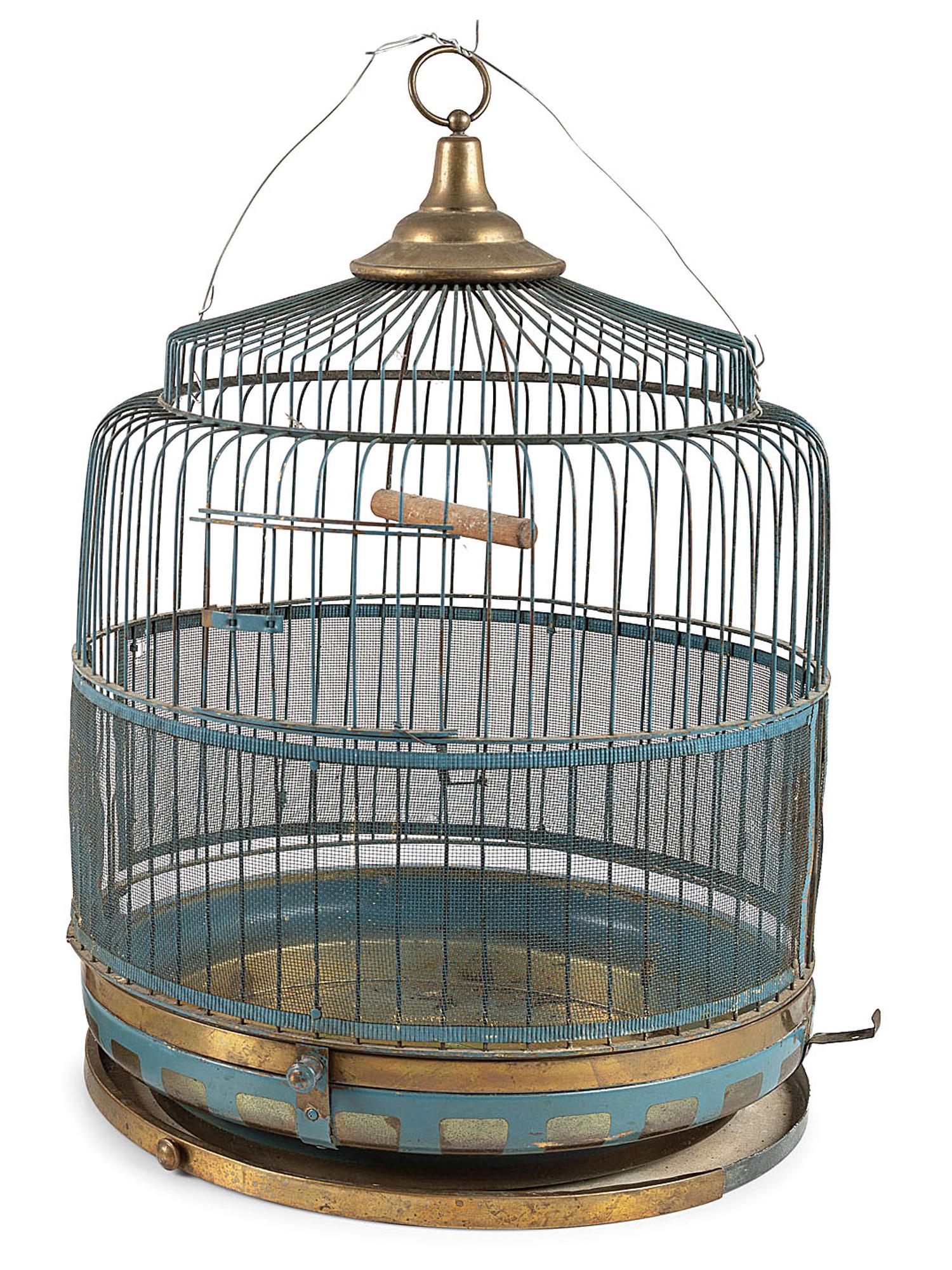 Four Wood and Wire Bird Cages