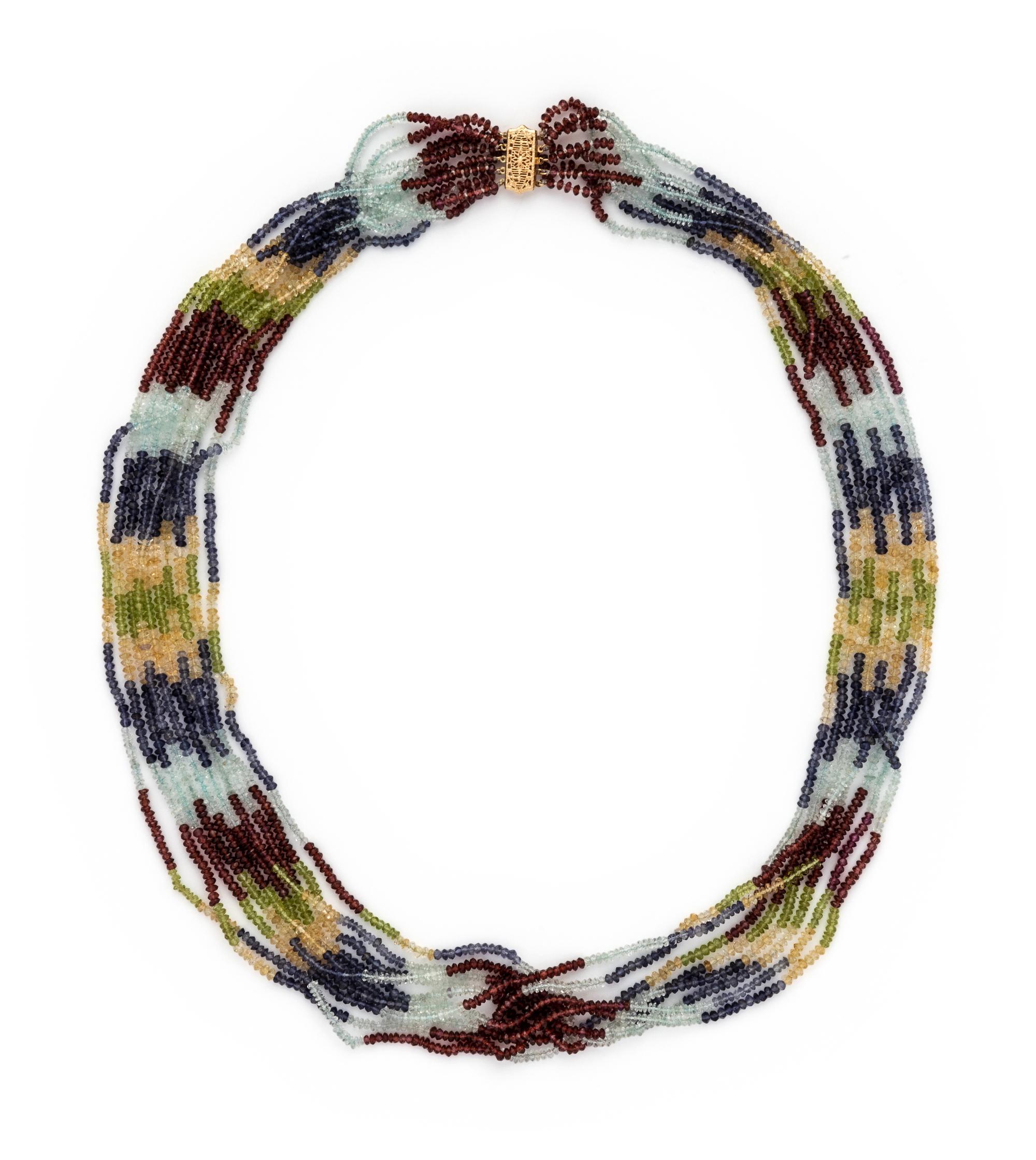 MULTIGEM BEAD NECKLACE