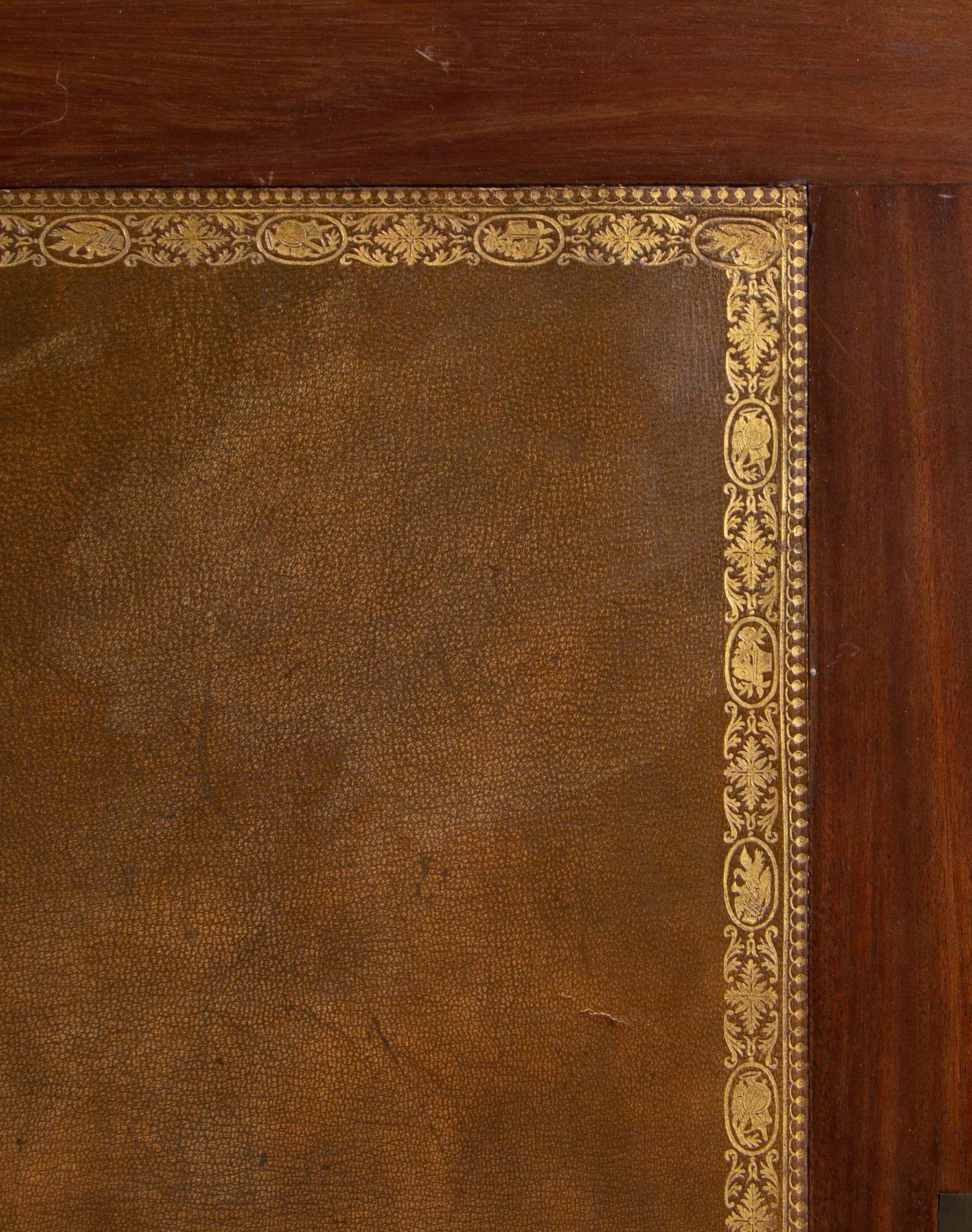 A Louis XVI Parquetry Marble-Top Secrétaire à Abattant by Jacques-Laurent Cosson (French, 1737-1812)