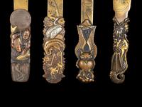 Eight Japanese Mixed-Metal Page Turners