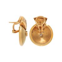YELLOW GOLD AND DIAMOND EARRINGS