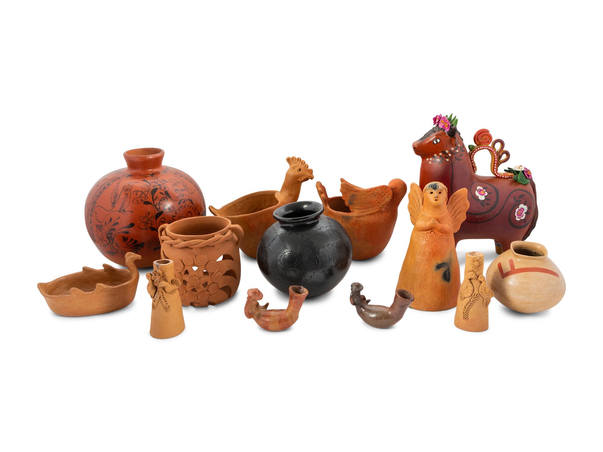 A Collection of Mexican Folk Art Pottery