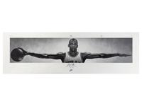 A Michael Jordan Signed Autograph Original Nike Wings Poster (Beckett Authentication Services Letter)