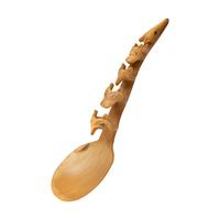 Northwest Coast Carved Totemic Horn Spoon