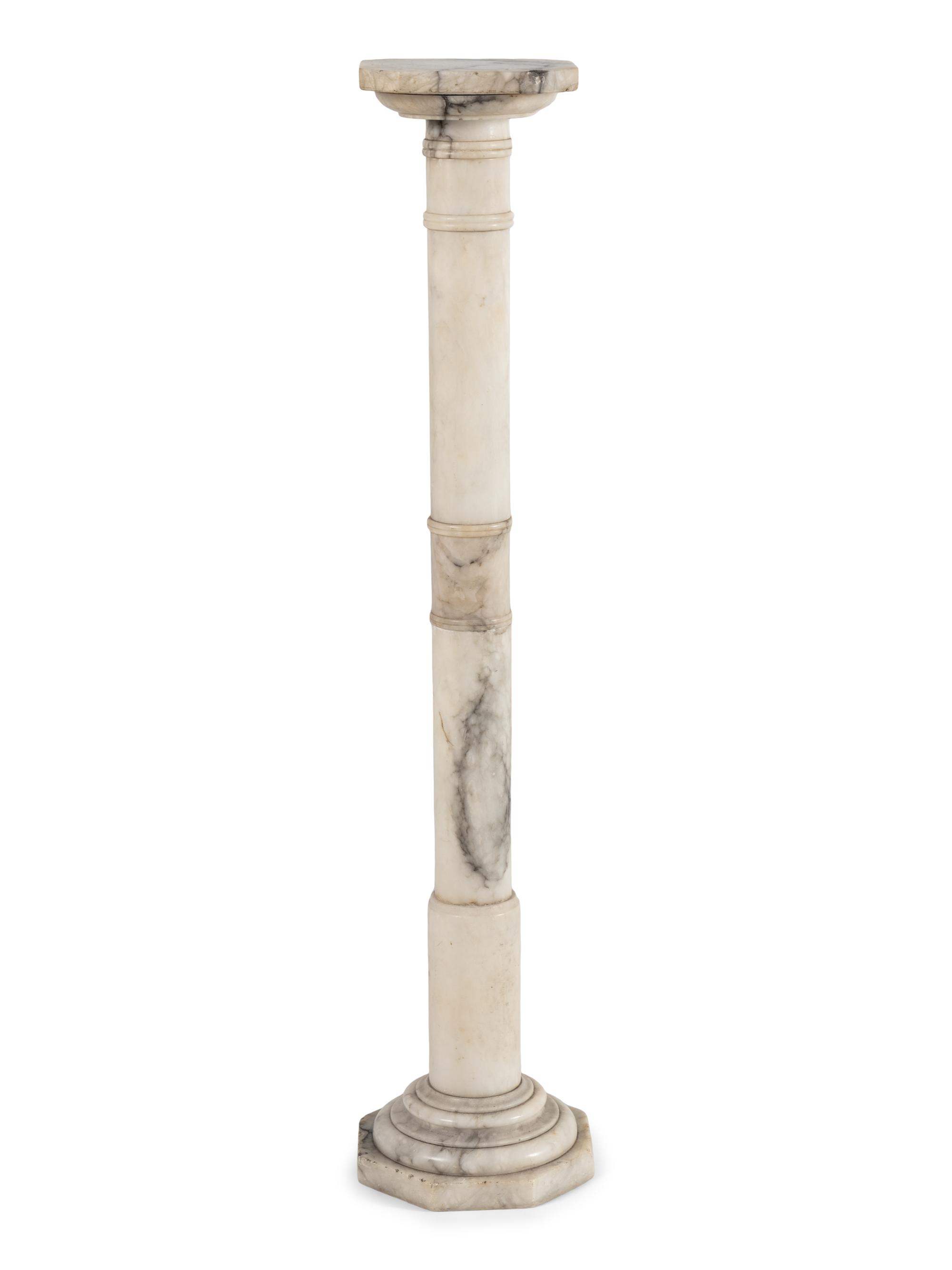 A Continental Marble Pedestal