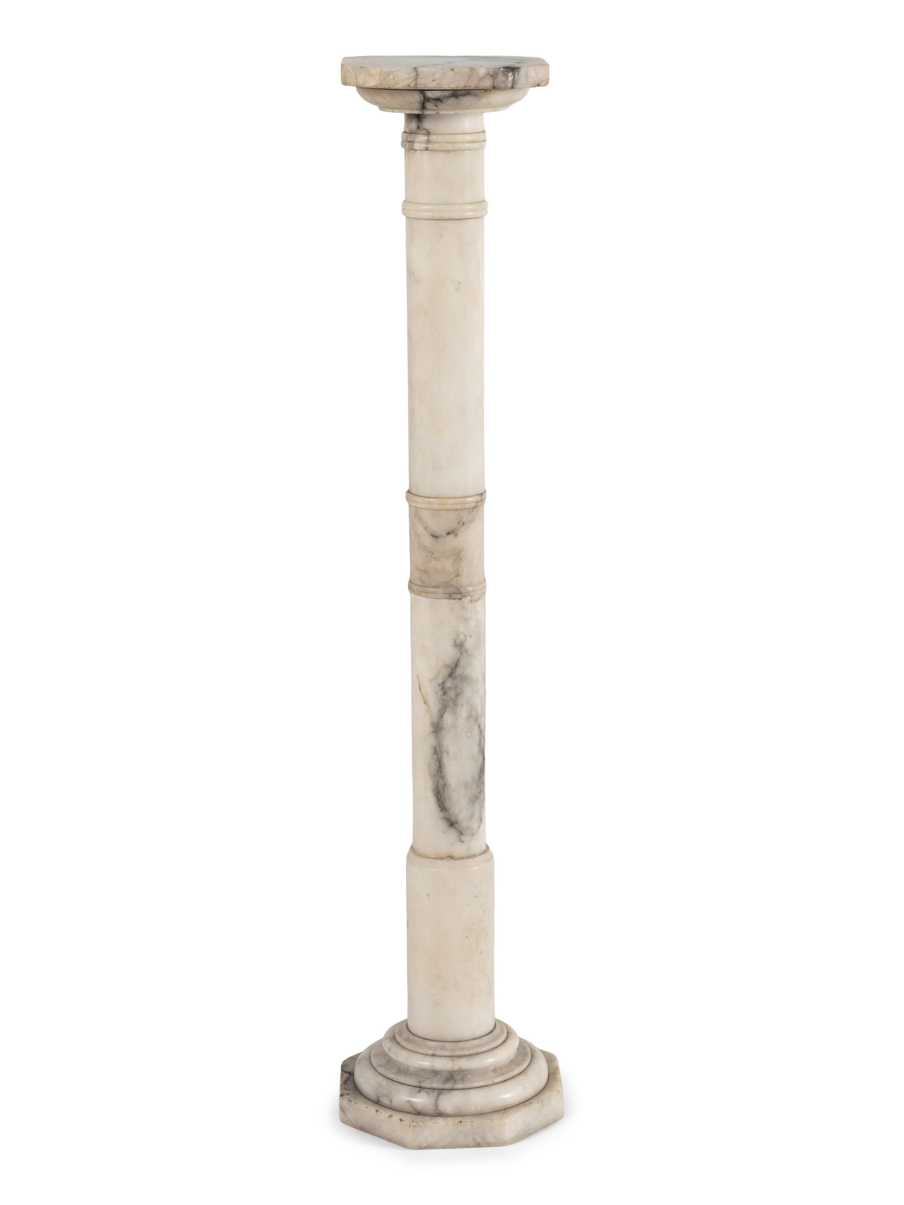 A Continental Marble Pedestal