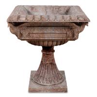 A Pair of Italian Neoclassical Style Red Marble Jardinières