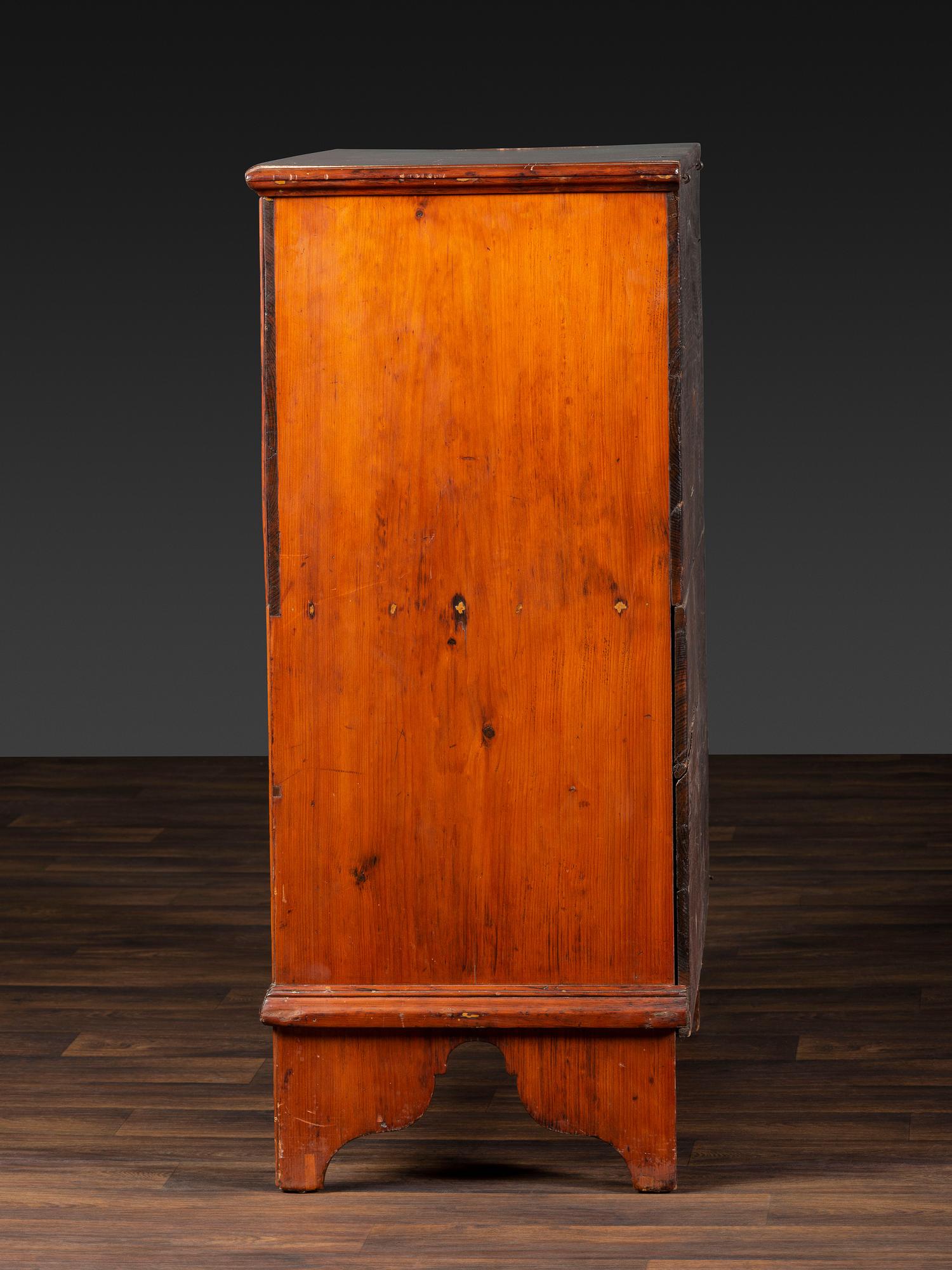 A William and Mary Pine Two-Drawer Blanket Chest