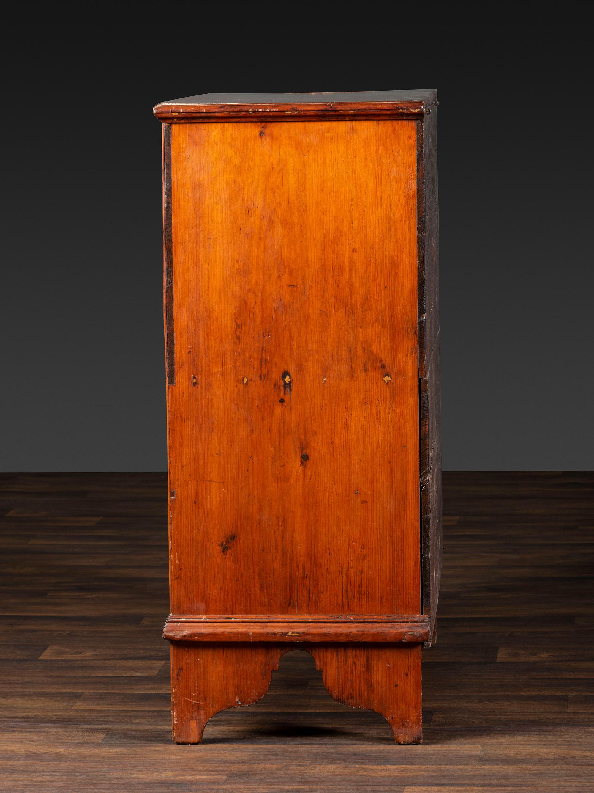 A William and Mary Pine Two-Drawer Blanket Chest
