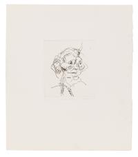 Frank Auerbach, (British, b. 1931), Gerda Boehm (from Six Etchings of Heads), 1980