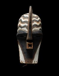 A Songye Wood Female Mask (Kifwebe)