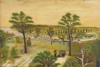 American School 19th Century, View Of Mount Vernon