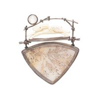 CAROLYN MORRIS BACH, YELLOW GOLD AND STERLING SILVER RABBIT MOTIF BROOCH
