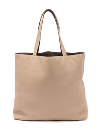 An Hermes Etoupe/Ebene 45cm Taurillon Clemence Double Sens Tote, 17.5" x 15.5" x 5".