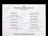 A 2004 Chrysler Golf Shootout Multi Signed Autograph Invitation Including Michael Jordan (Beckett Authentication Services Letter BAS Certified),