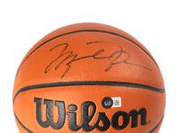 A Michael Jordan Signed Autograph Wilson Basketball (Beckett Authentication Services Letter)