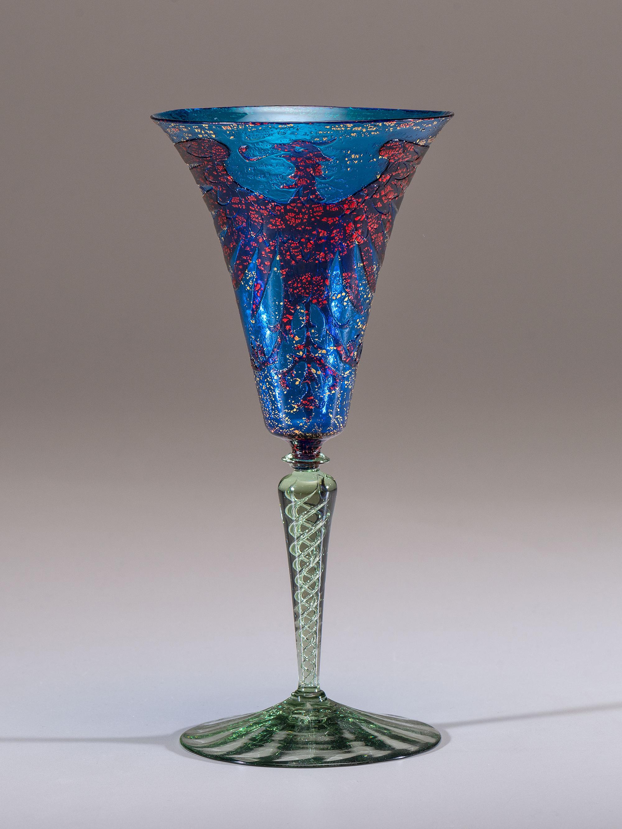 An Etched Wine Glass