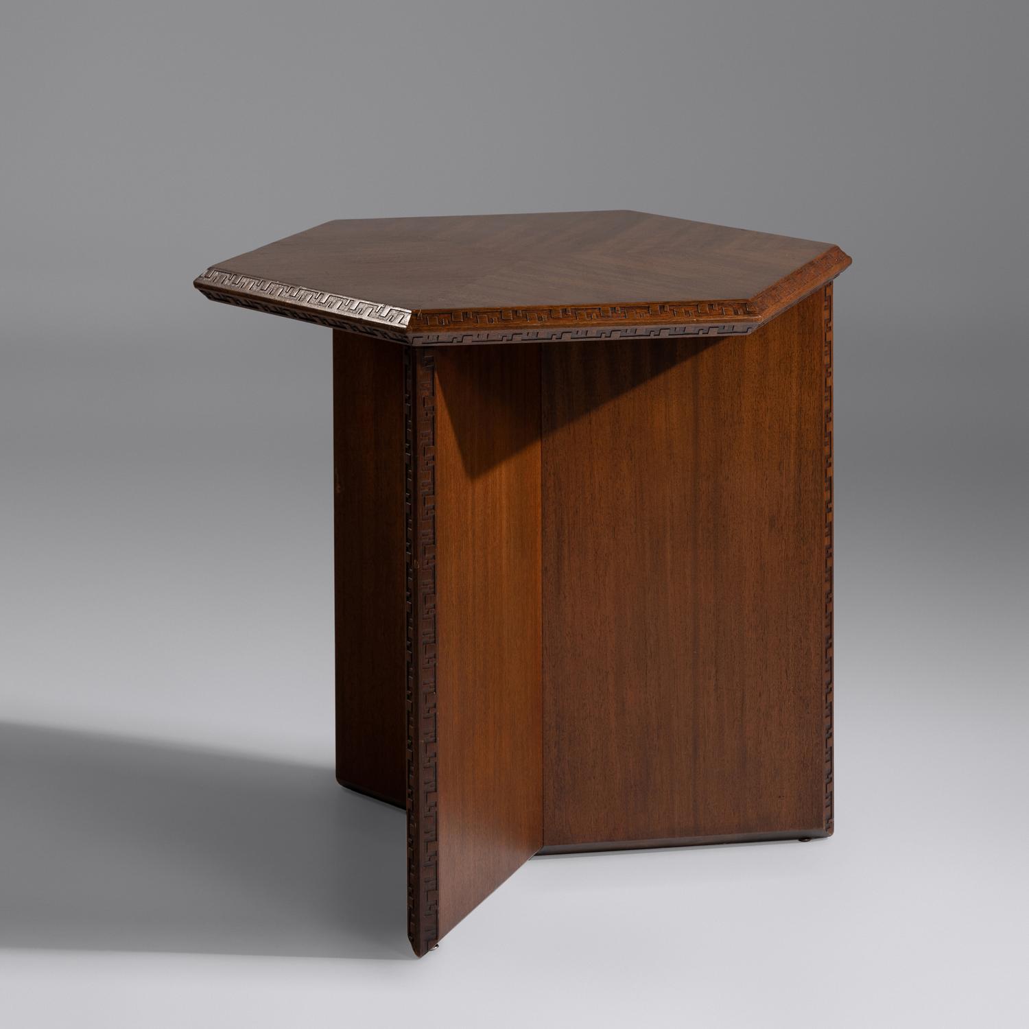 Hexagonal Taliesen Table, 1955 Heritage Henredon, USA